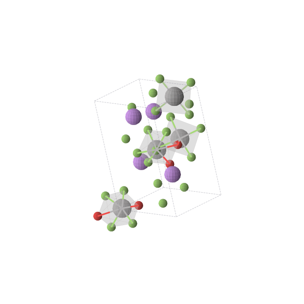 Crystal structure of LiVOF4 (triclinic, P1 (No. 1))