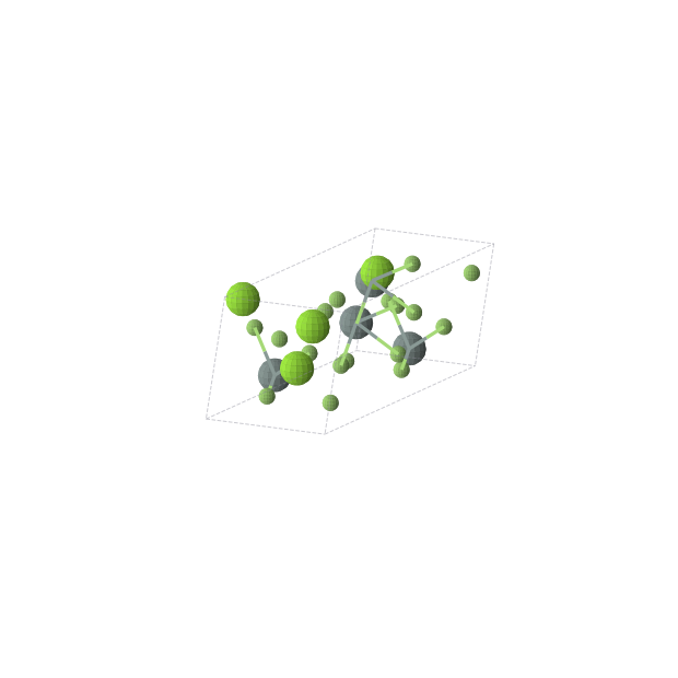 Crystal structure of MgSnF4 (monoclinic, C2 (No. 5))