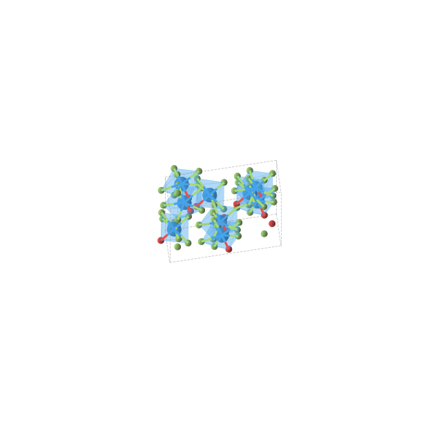Crystal structure of UOF4 (trigonal, R3m (No. 160))