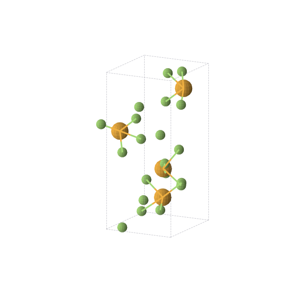 Crystal structure of SeF4 (orthorhombic, P212121 (No. 19))