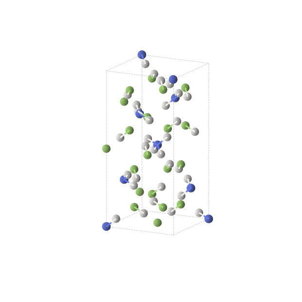 Crystal structure of H8NF5 (tetragonal, I41/a (No. 88))