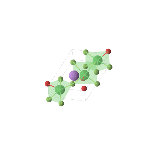 Crystal structure of LiNi3OF5 (triclinic, P1 (No. 1))