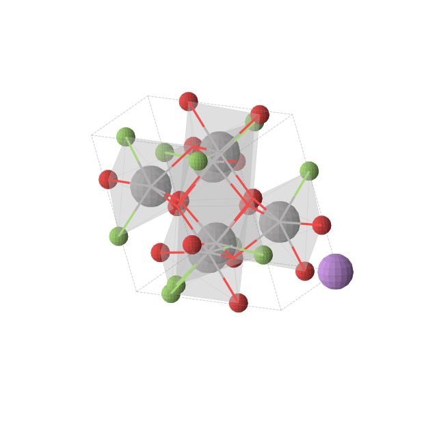Crystal structure of LiV6O7F5 (triclinic, P1 (No. 1))
