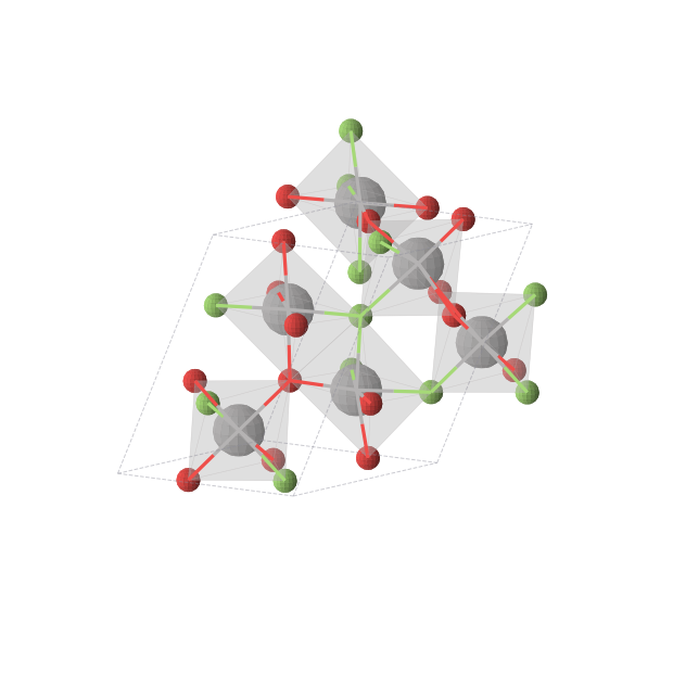 Crystal structure of V6O7F5 (triclinic, P1 (No. 1))