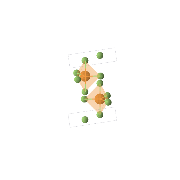 Crystal structure of F5P (hexagonal, P63/mmc (No. 194))