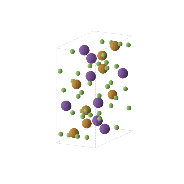 Crystal structure of F40Rb8Te8 (orthorhombic, Pnma (No. 62))