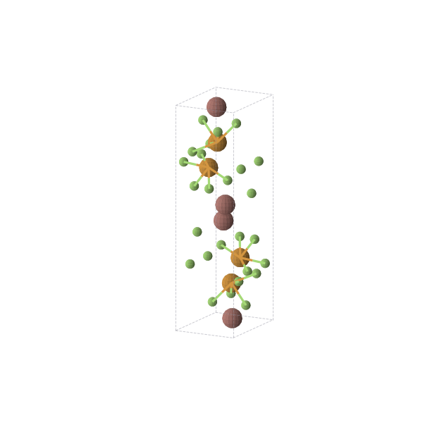 Crystal structure of F20Te4Tl4 (orthorhombic, Pnma (No. 62))