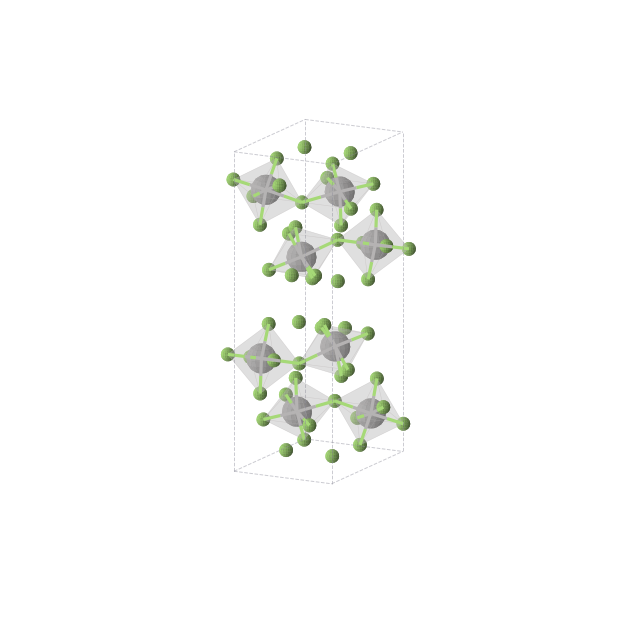 Crystal structure of VF5 (orthorhombic, Pnma (No. 62))