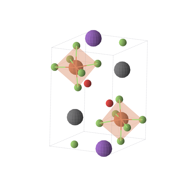 Crystal structure of F6FeKOPb (triclinic, P-1 (No. 2))
