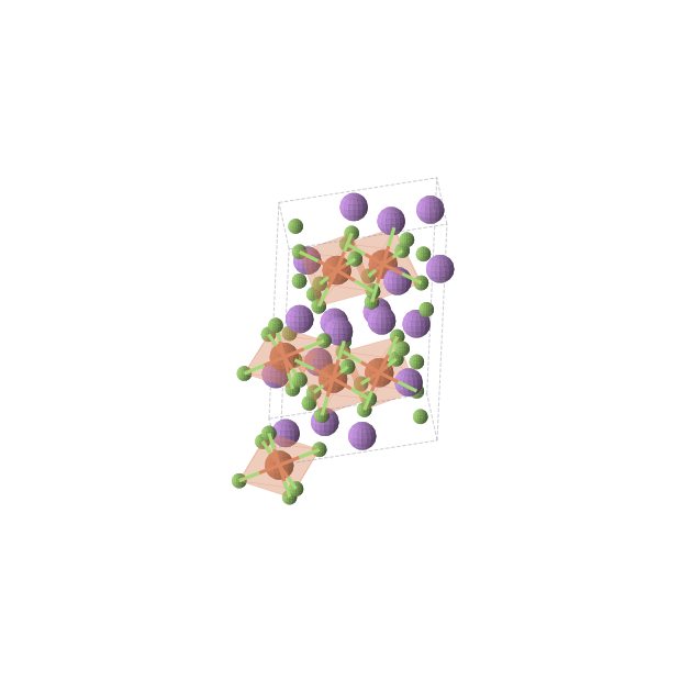 Crystal structure of Li3FeF6 (monoclinic, C2/c (No. 15))