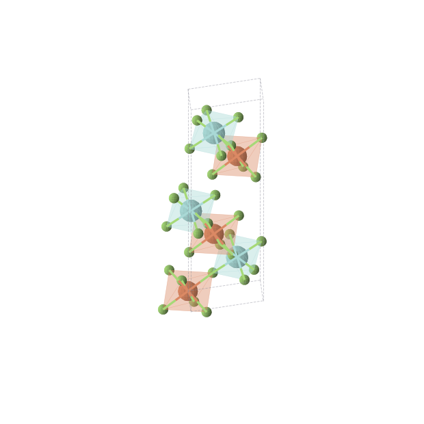 Crystal structure of ZrFeF6 (trigonal, R-3 (No. 148))