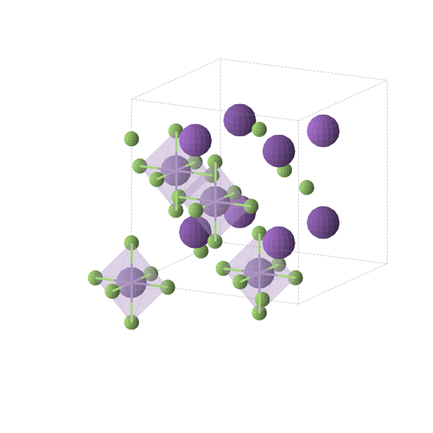 Crystal structure of KRbMnF6 (cubic, F-43m (No. 216))