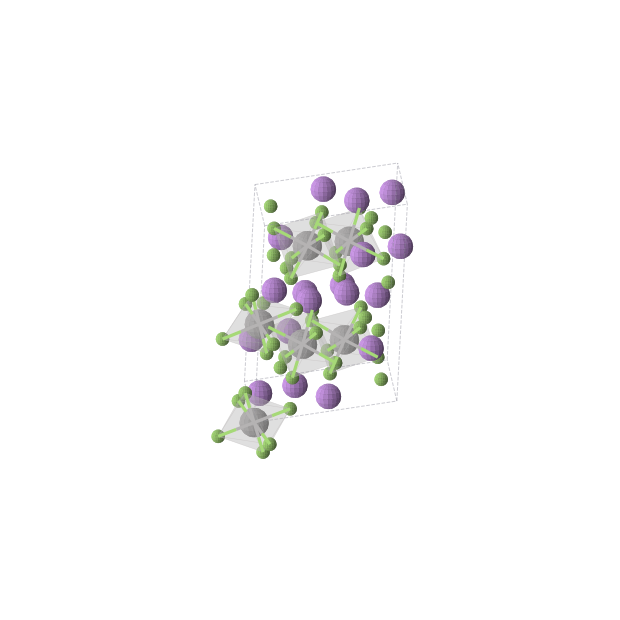 Crystal structure of Li3VF6 (monoclinic, C2/c (No. 15))