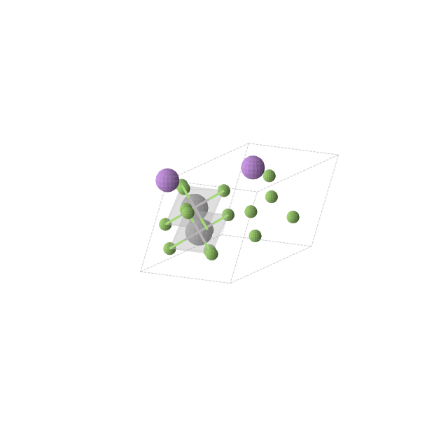 Crystal structure of LiVF6 (monoclinic, C2/m (No. 12))