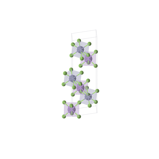 Crystal structure of MnZnF6 (trigonal, R-3 (No. 148))