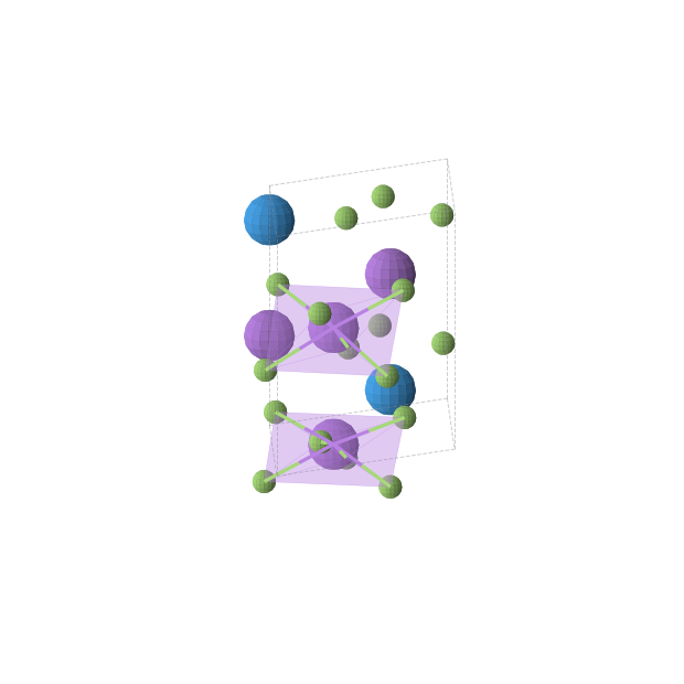 Crystal structure of Na2UF6 (trigonal, P3 (No. 143))