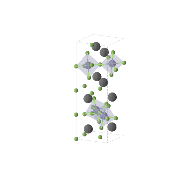 Crystal structure of F24Pb8Zn4 (tetragonal, P42/ncm (No. 138))