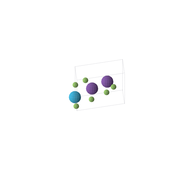 Crystal structure of F6Rb2Th (hexagonal, P-62m (No. 189))