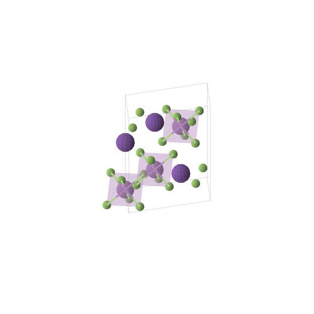 Crystal structure of RbSbF6 (trigonal, R-3 (No. 148))