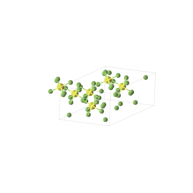 Crystal structure of SF6 (monoclinic, C2/m (No. 12))