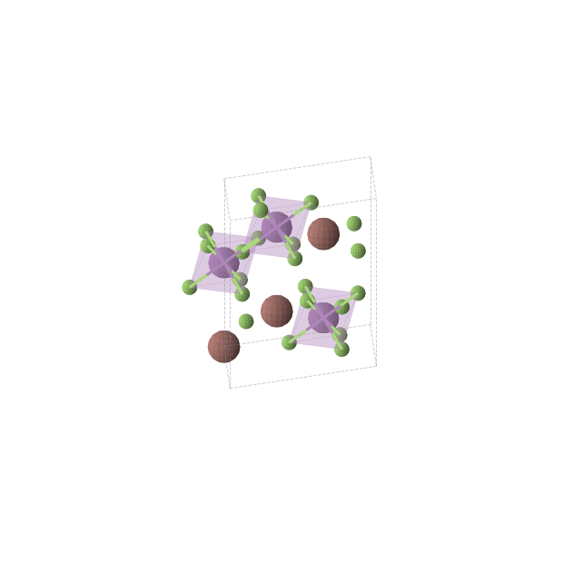 Crystal structure of TlSbF6 (trigonal, R-3m (No. 166))