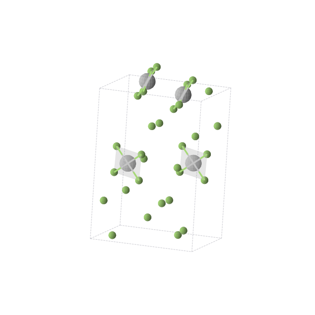 Crystal structure of TiF6 (monoclinic, C2/c (No. 15))
