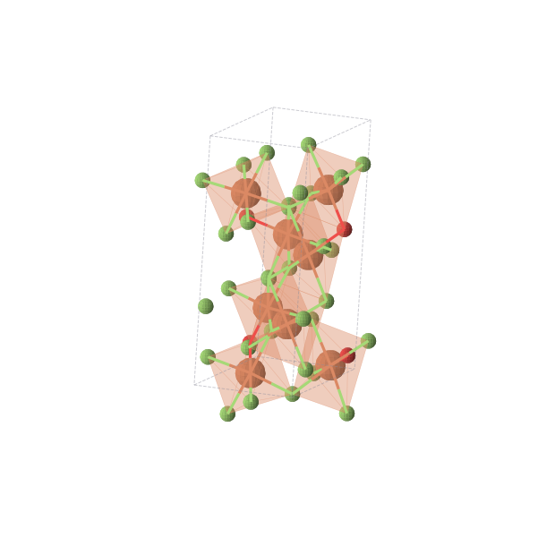 Crystal structure of Fe4OF7 (monoclinic, Pc (No. 7))