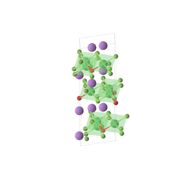 Crystal structure of Li3Ni3OF7 (trigonal, R3m (No. 160))