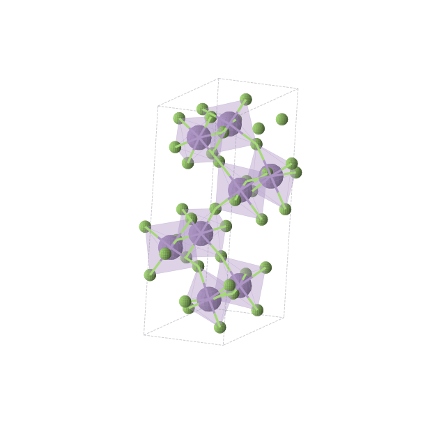 Crystal structure of Mn2F7 (monoclinic, P21 (No. 4))