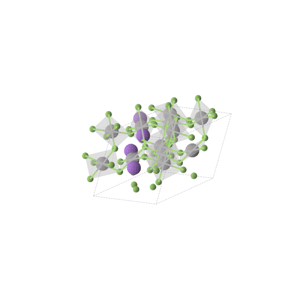 Crystal structure of NaV3F7 (monoclinic, C2/c (No. 15))