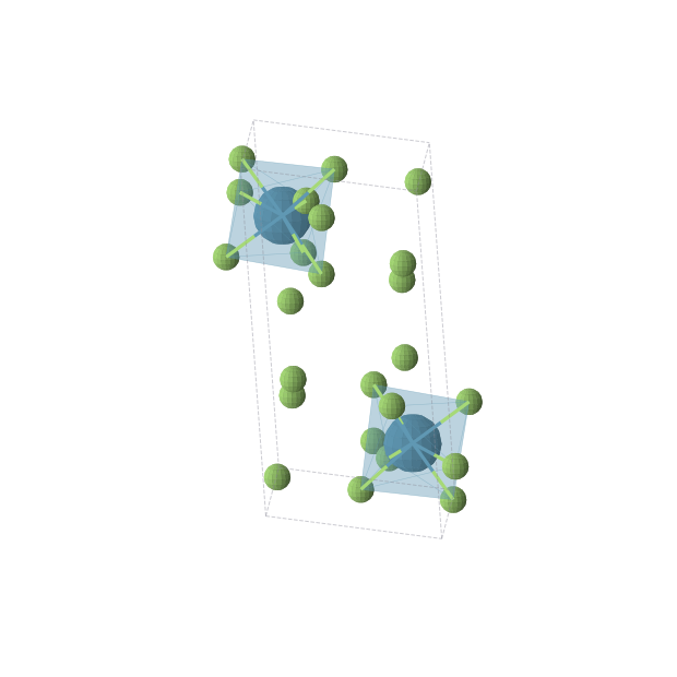 Crystal structure of ReF7 (triclinic, P-1 (No. 2))