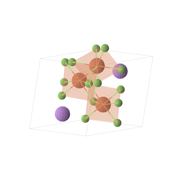 Crystal structure of Li2Fe3F8 (triclinic, P-1 (No. 2))