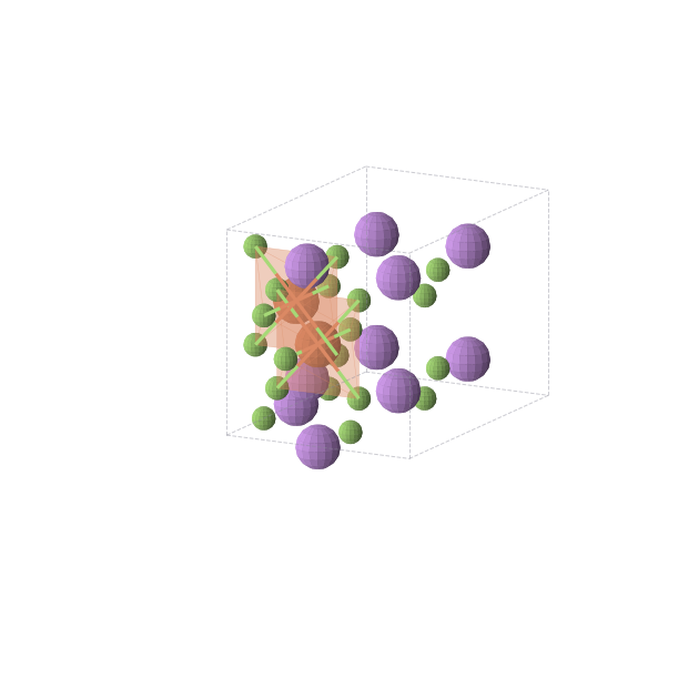 Crystal structure of Li5FeF8 (orthorhombic, Cmmm (No. 65))