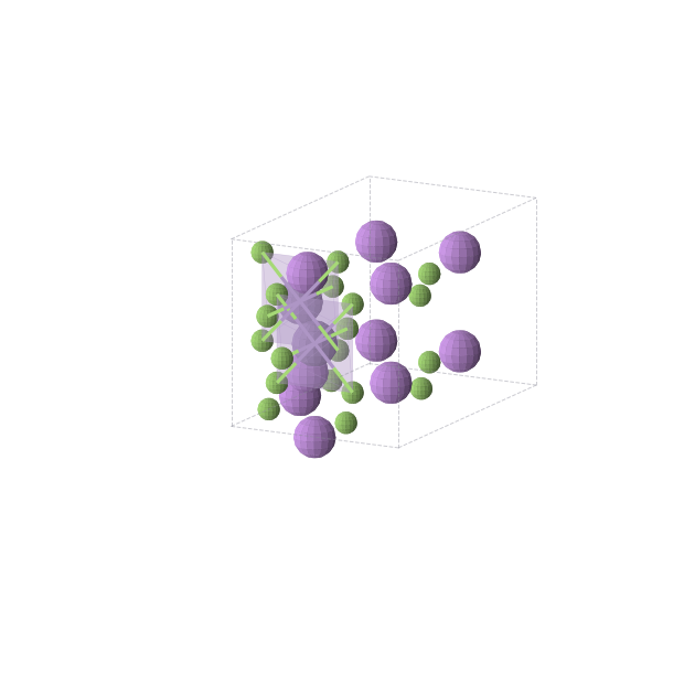 Crystal structure of Li5MnF8 (orthorhombic, Cmmm (No. 65))