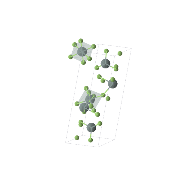 Crystal structure of Sn3F8 (monoclinic, P21/c (No. 14))