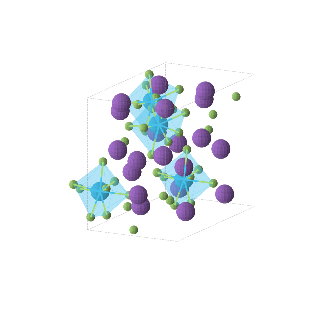 Crystal structure of K5ThF9 (orthorhombic, Cmc21 (No. 36))
