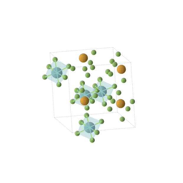 Crystal structure of F36Nb4Se4 (trigonal, R3 (No. 146))