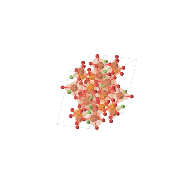 Crystal structure of Fe2PO4F (monoclinic, C2/c (No. 15))