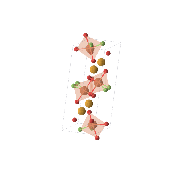 Crystal structure of F4Fe4O12Se4 (monoclinic, P21/c (No. 14))
