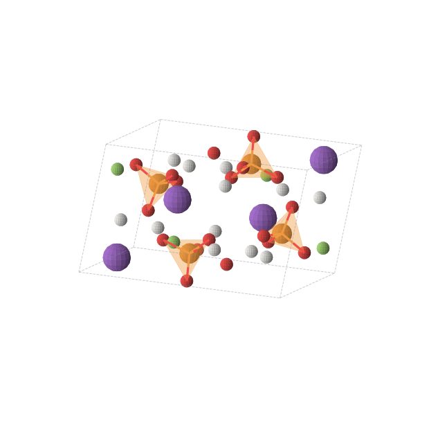 Crystal structure of F4H12K4O16P4 (monoclinic, P21/c (No. 14))
