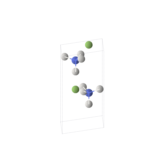 Crystal structure of H4NF (hexagonal, P63mc (No. 186))