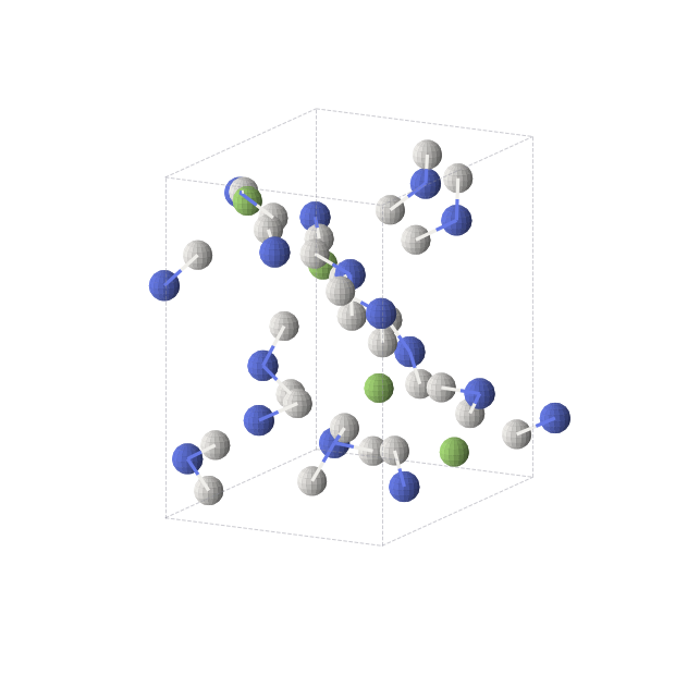Crystal structure of F4H28N8 (orthorhombic, Pca21 (No. 29))