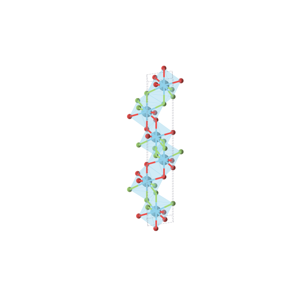 Crystal structure of FLaO (trigonal, R-3m (No. 166))