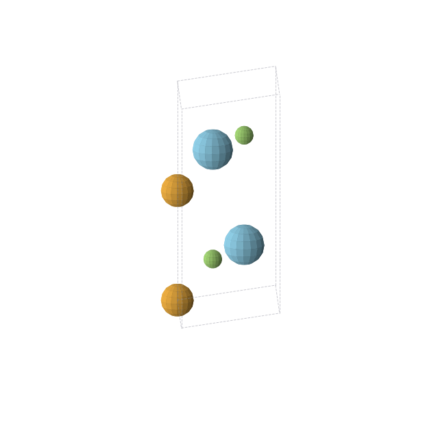 Crystal structure of LaSeF (hexagonal, P63/mmc (No. 194))