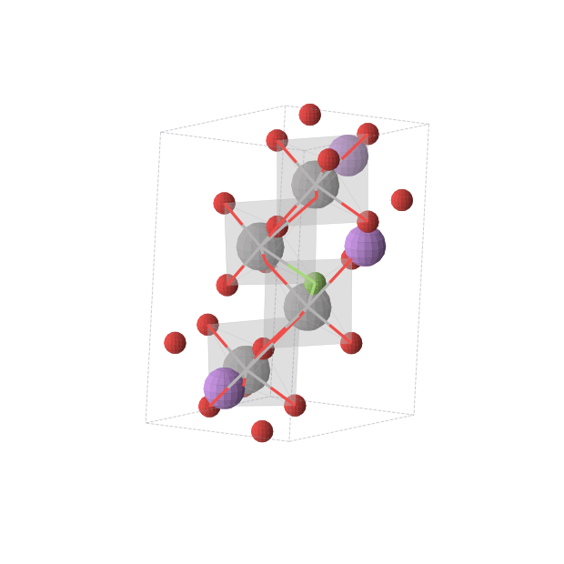 Crystal structure of FLi3O11V4 (triclinic, P1 (No. 1))