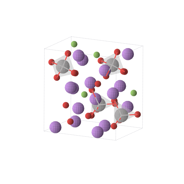 Crystal structure of Li4VO4F (monoclinic, Cc (No. 9))