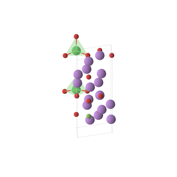 Crystal structure of Li8NiO5F (hexagonal, P63 (No. 173))