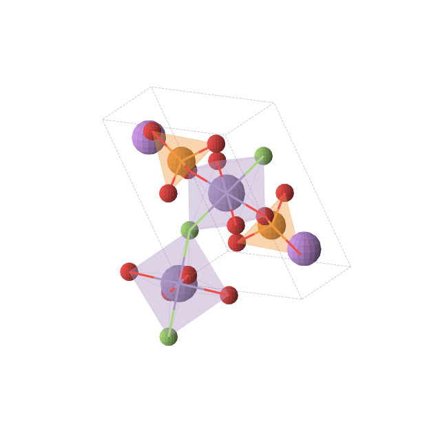 Crystal structure of LiMnPO4F (triclinic, P-1 (No. 2))