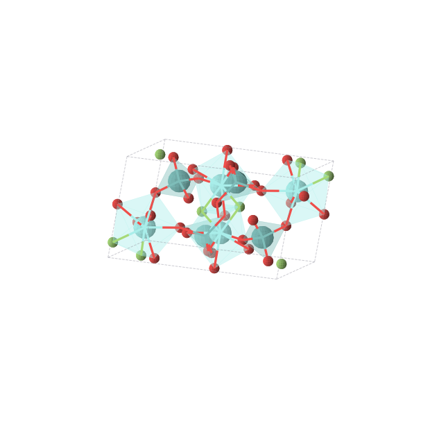 Crystal structure of YMoO4F (monoclinic, P21/c (No. 14))