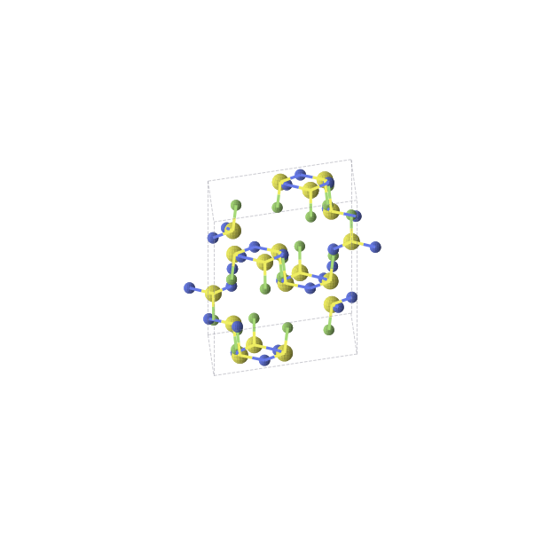 Crystal structure of SNF (trigonal, R-3 (No. 148))